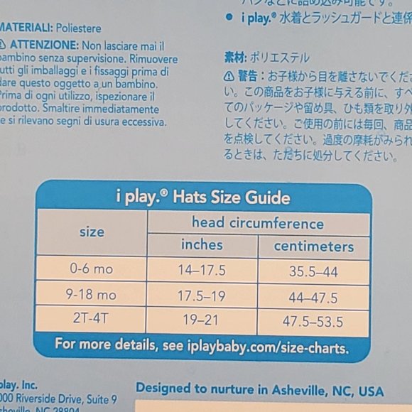 I Play Bucket Sun Hat 9-18 Months Blue - Picture 7 of 7